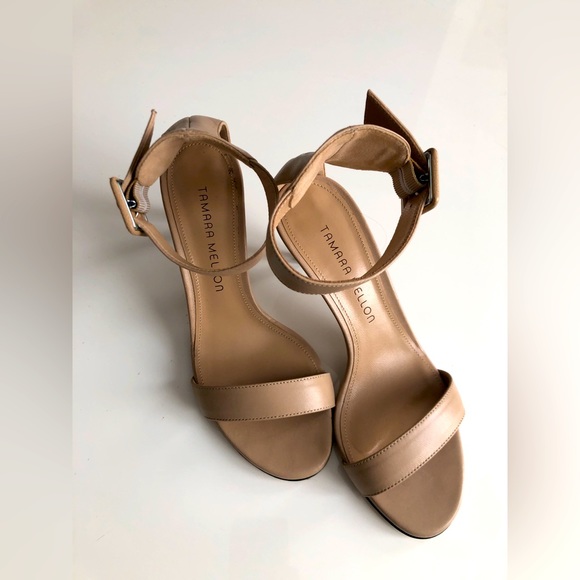 Tamara Mellon Shoes - Tamara Mellon ankle heel sandal kitten heel